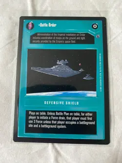 Decipher Star Wars CCG Reflections III BATTLE ORDER Card NM - Image 1