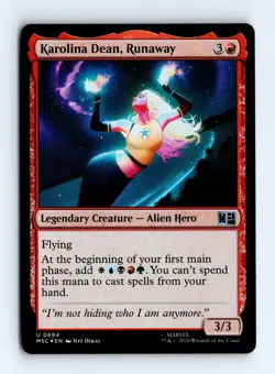 Karolina Dean, Runaway (Foil) 0694 (U) MTG Commander: Marvel Super Heroes (MSC) - Image 1