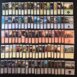 100 x Basic Lands MTG Magic - 20 of Each Colour - Image 1