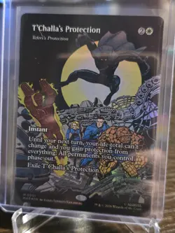 T'Challa's Protection - Teferi's Protection (Borderless) Marvel Universe Foil - Image 1