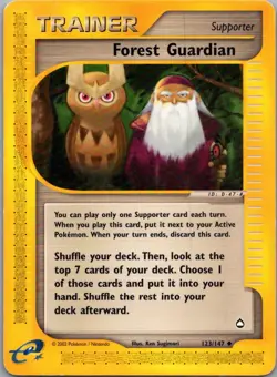 NM - Forest Guardian #123/147 | Uncommon | Aquapolis - Image 1