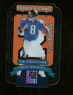 2000 Donruss Elite Down Distance Die Cuts Mark Brunell /100 Jacksonville Jaguars - Image 1