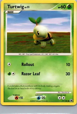 NM - Turtwig (77) #77/100 | Common | Majestic Dawn - Image 1