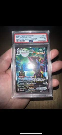 Pokemon Cards - PSA 10 Umbreon Vmax 215/203 - Moonbreon Evolving Skies GEM MT - Image 3