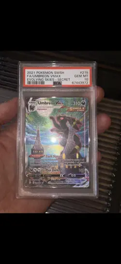 Pokemon Cards - PSA 10 Umbreon Vmax 215/203 - Moonbreon Evolving Skies GEM MT - Image 4