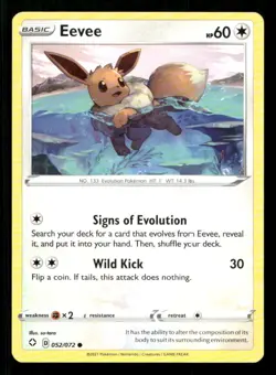 Eevee 052/072 Shining Fates NM/M Pokemon - Image 1