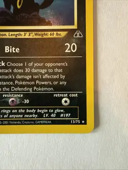 Pokemon TCG Umbreon Neo Discovery Holo Rare Card 13/75 - Image 5