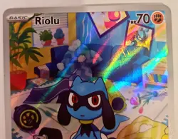 Pokemon Riolu TCG Illustration Rare Card 215/198 SV01 Scarlet & Violet Base Set - Image 2