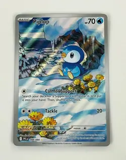 POKEMON Phantasmal Flames - Piplup Illustration Rare 098/094 - Full Art - Image 2