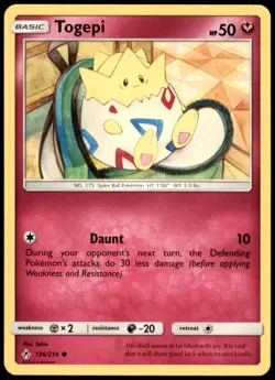 Togepi 136/214 Common Unbroken Bonds Pokemon Near Mint - Image 1