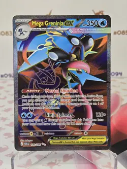 Mega Greninja ex 100/086 Ultra Rare Chaos Rising Pokemon Full Art - Image 1
