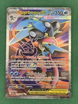 Mega Greninja ex 100/086 Ultra Rare Chaos Rising Pokemon Full Art - Image 2