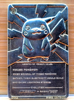 Pikachu 1999 Pokemon 23K Gold-Plated Burger King Nintendo Promo Trading Card - Image 2