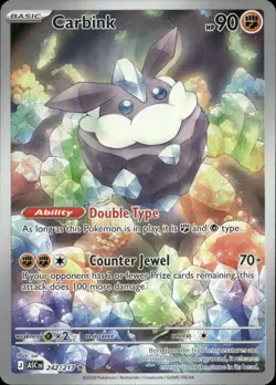 Carbink 242/217 Illustration Rare Ascended Heroes Pokemon Near Mint - Image 1