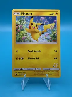 Pokemon TCG 2019 Pikachu 19/68 #55 Pikachu Stamped Promo Battle Academy NM - Image 1