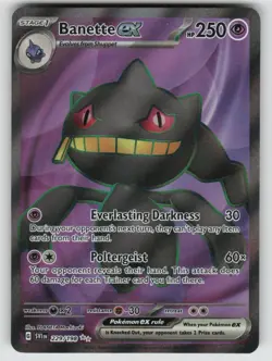 Banette ex 229/198 Ultra Rare Scarlet & Violet Pokemon Holo Near Mint - Image 1