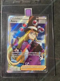 Pokemon Avery 187/198 Chilling Reign Sword & Shield FULL ART TRAINER - Image 1
