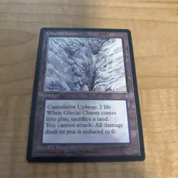 Magic The Gathering ICE AGE GLACIAL CHASM land card MTG - Image 1