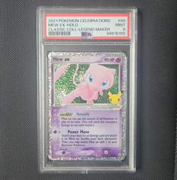 Pokemon Mew ex 88/92 Celebrations Classic Collection Holo EX 2021 PSA 9 - Image 1