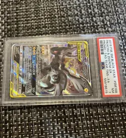2019 Pokemon Pikachu & Zekrom GX TAG TEAM SM168 Promo Black Star PSA 7 Near Mint - Image 2