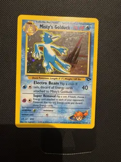 Pokemon TCG Misty's Golduck Gym Challenge 12 Holo Unlimited Holo Rare - Image 1