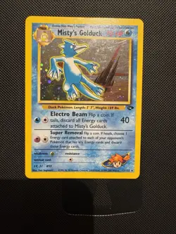 Pokemon TCG Misty's Golduck Gym Challenge 12 Holo Unlimited Holo Rare - Image 3