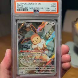 Eevee SVP173 Pokemon Center Stamped PSA 9 Prismatic Evolutions ETB Promo SVP 173 - Image 1