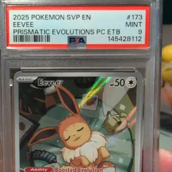 Eevee SVP173 Pokemon Center Stamped PSA 9 Prismatic Evolutions ETB Promo SVP 173 - Image 2