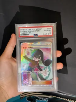 Pokemon Card Sabrina's Suggestion SR 109/095 SM9 Tag Bolt Japanese PSA 10 - Image 4