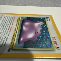 Pokemon TCG Ditto Fossil Holo Rare Unlimited Vintage Card 3/62. MP - Image 2