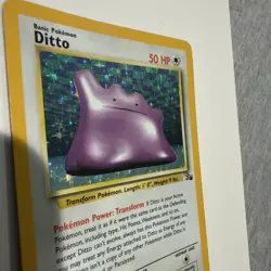 Pokemon TCG Ditto Fossil Holo Rare Unlimited Vintage Card 3/62. MP - Image 3