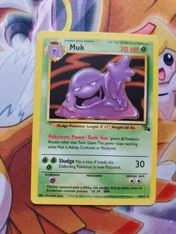 Muk 28/62 Rare NON holo 1999 Fossil Set Unlimited WOTC Pokemon Cards NEAR MINT* - Image 1