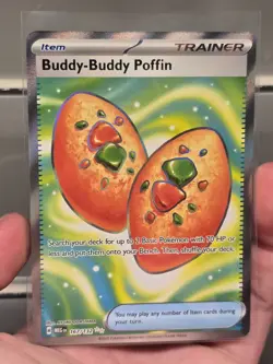 Pokemon TCG Buddy-Buddy Poffin Full Art 167/132 Mega Evolution NM - Image 1