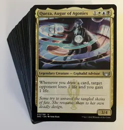 MTG Magic The Gathering Queza, Augur of Agonies Budget 100 Card Commander Deck - Image 1