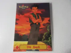 Brock TV4 Topps Blue Logo Pokemon Card LP - Image 1