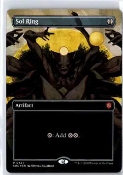 Sol Ring (Borderless) 427 Secrets of Strixhaven Magic: The Gathering Foil NM - Image 1
