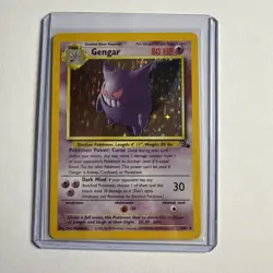 Gengar 5/62 Fossil Holo Pokemon Heavy Played - Image 1
