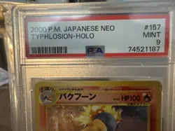 2000 Pokemon Typhlosian Holo Japanese Neo - Image 3