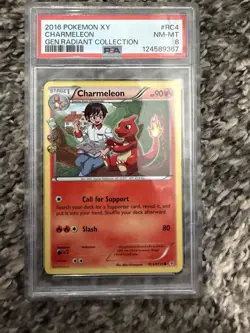 Pokemon 2016 XY Generations Radiant Collection Charmeleon #RC4 PSA 8 - Image 4