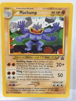 Pokemon Machamp 43/53 Wotc Black Star Promo Regular - Image 2