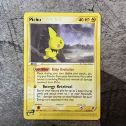 Pokemon EX Sandstorm 2003 Pichu 20/100 Non Holo Rare NM #1 - Image 1