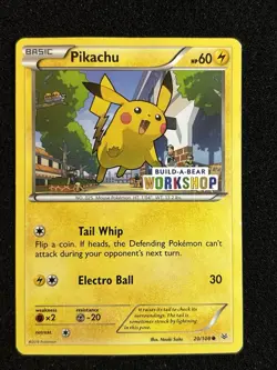 HP Pokemon TCG Pikachu Build-A-Bear Workshop Promo 20/108 Promo Promo - Image 1