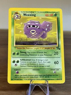 Pokemon Weezing 1999 WOTC English Fossil Set 45/62 Near Mint!! - Image 1