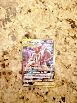 Pokemon Mewtwo & Mew GX SM191 TAG TEAM Textured Promo Holo NM English - Image 1