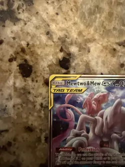 Pokemon Mewtwo & Mew GX SM191 TAG TEAM Textured Promo Holo NM English - Image 2