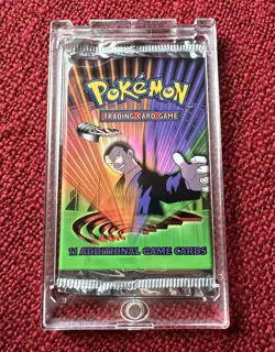 Pokemon - Gym Challenge Booster Pack - 20.87g HeavyU Giovanni Art - New / Sealed - Image 2