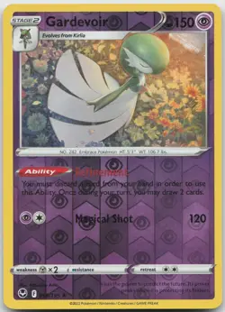 Gardevoir 069/195 Rare Silver Tempest Pokemon Reverse Holo Near Mint - Image 1