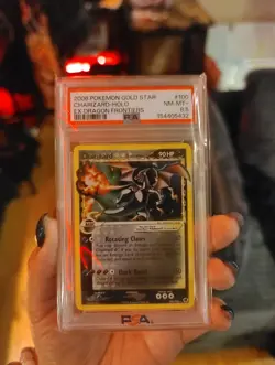 2006 POKEMON EX DRAGON FRONTIERS #100 CHARIZARD-HOLO GOLD STAR PSA MINT 8.5 - Image 1
