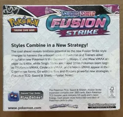 Fusion Strike Booster Box FACTORY SEALED Pokemon Sword & Shield Tear in Seal - Image 4