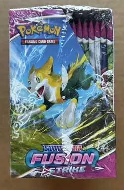 Fusion Strike Booster Box FACTORY SEALED Pokemon Sword & Shield Tear in Seal - Image 5